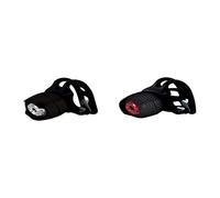 Etc unisex Adult Mini Bright Set Bicycle Light - Bianco/Rosso, N/A