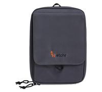 ETCHR Nano Satchel - Versione semplificata delle altre ardesie - Vegan-friendly - Custodia per mancini e destrorsi, grigio scuro