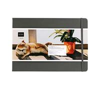 Etchr Perfect Sketchbook - Blocco da disegno formato A4 orizzontale, stampa a freddo, 100% cotone, copertina rigida, 20,3 x 29 cm, con 44 pagine