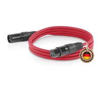ETEC Cavo XLR, Microfono, 1,50 m Rosso