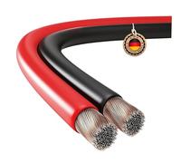 ETEC, per altoparlanti 20 metri, cavo per altoparlanti CCA, sezione cavo 2x1,50 mm², rosso/nero