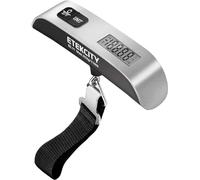 Etekcity Bilancia per bagagli, portatile, digitale, portatile, da viaggio, con vernice in gomma, sensore di temperatura, 110 libbre, batteria inclusa