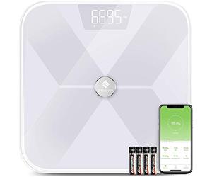 Etekcity Bilancia Pesapersone Professionale Bluetooth Bilancia Pesa Persona Digitale 180Kg Bilancia Impedenziometrica Smart 13 Dati Precisi con ITO Conduttivo LED Display Retroilluminato Errore 0,4kg