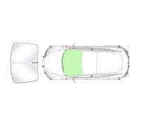 ETEKGVYVA Tendine Parasole Auto per Tesla per Model 3 2020-2025 Tendina Parasole per Finestrini Laterali Argentata Accessori per La Privacy Tendine Parasole Auto Finestrini(Front Windshield)