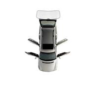 ETEKGVYVA Tendine Parasole Auto per VW per Polo per Vivo MK5 5 Porte Hatchback 2010-2020 Copertura Completa Finestrino Laterale Parabrezza Accessori Tendine Parasole Auto Finestrini(Rear Windshield)