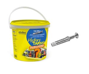 Etelec Kit tasselli in nylon con viti 500pz + omaggio TAK500