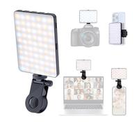 ETENTOUS Luce Selfie portatile, Luce per Video Conferenza 72 LED, Luce per fotocamera 3000-9900K, 3 Modi Luce regolati Luce Portatile, Luce Video per iPhone, Android, computer portatile, tablet