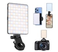 ETENTOUS Luce Selfie portatile, Luce per Video Conferenza 72 LED, Luce per fotocamera 3000-9900K, 3 Modi regolati Portatile, Video per iPhone, computer portatile,
