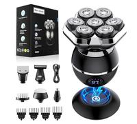 ETENTOUS Rasoi per uomini calvi, rasoio magnetico aggiornato 2025, rasoi per testa calva bagnata/secca, da uomo, kit di rasatura 6 in 1 da uomo, rasoi ricaricabili per uomo