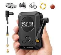 ETENWOLF Mini pompe à vélo, gonfleur de pneus 10,34 Bar, pompe à air portable pour vélos, voitures, motos, gonflage rapide et arrêt automatique, pompe à vélo avec manomètre