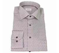 Eterna Camicia Uomo Comfort Fit Braun Blu Fantasia 4150 E19K 28