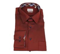 Eterna Camicia Uomo Maniche Lunghe Comfort Fit Rosso 1058 E141 87 Bordeaux