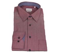 Eterna Uomo Camicia da Ufficio Lunghe Comfort Fit Rosso Lilla 1007 E141 90 Lilla