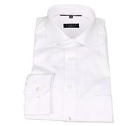 Eterna Uomo Camicia Maniche Lunghe da Ufficio Comfort Fit Bianche Tinta Unita