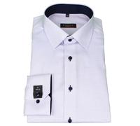 Eterna Uomo Camicia Maniche Lunghe da Ufficio Moderno Fit extra Lunga Blu Uni