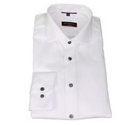Eterna Uomo Camicia Maniche Lunghe da Ufficio Slim Fit Bianche Tinta Unita 8819