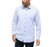 ETERNA Uomo fine Stripe Twill Shirt Modern Fit 1/1 Light Blue 41_H_1/1