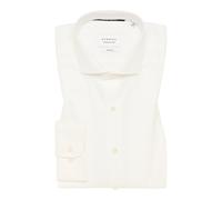 Eterna Uomo Manica Camicia da Ufficio Slim Fit Beige Tinta Unita 8817 F182 21 Ch