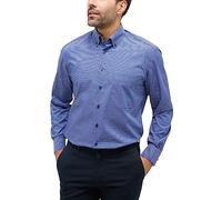 ETERNA Uomo Poplin Shirt Comfort Fit 1/1 Dark Blue 43_H_1/1