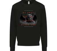 Eternal Black Sole Evil Demon Teschio Gargoyle Bambini Felpa Maglione