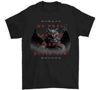 Eternal Black Sole Evil Demon Teschio Gargoyle Uomo T-Shirt 100% Cotone