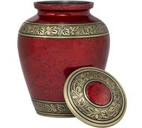 Eternal Harmony Urna cremazione per ceneri funerarie umane con finiture eleganti per onorare e ricordare la persona amata (accuratamente realizzata a mano) Oro rosso