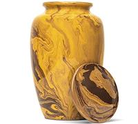 Eternal Harmony Urna funeraria per ceneri umane, urna commemorativa accuratamente realizzata a mano con eleganti finiture per onorare la persona amata, urna per adulti, di grandi dimensioni, con
