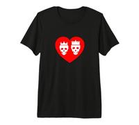Eternal Love Re e Regina Cuore Rosso San Valentino Umorismo Maglietta Premium