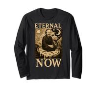 Eternal Now Time Zen Mindfulness Presente Momento Maglia a Manica