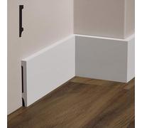 Battiscopa DIRITTO SQUADRATO in POLIMERI FeelingWood-HD 120x15mm - BIANCO (prezzo al metro)