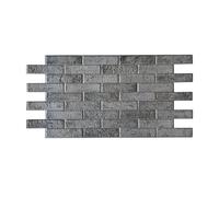 pacchi da 10 o 20 Pannelli 3D Rivestimento a parete in PVC effetto MATTONI GRIGI USURATI 96x48cm Realistici, isolanti - Pacco da 10 pannelli 96x48cm