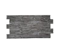 Eternal Parquet Pannelli 3D Rivestimento a Parete in PVC Effetto Pietra Mattoni Grigia 96x48cm Realistici, isolanti, idrorepellenti.