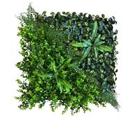 Eternal Parquet Pannelli Verde Verticale 50×50 cm Ultra-realistici e folti, per Interno/Esterno Agave - DRACENA