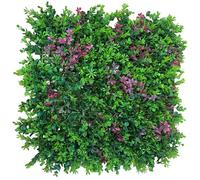 Eternal Parquet Pannelli Verde Verticale 50×50 cm Ultra-realistici e folti, per Interno/Esterno BOSSO Bicolore