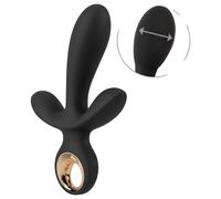 Eternal - vibratore triplo gonfiabile (nero)