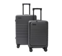 ETERNITIVE E2 - 2 valigie 98 L cabina 38 L + media 60 L TSA grigio scuro | Tasca porta PC sul trolley cabina, lucchetto TSA su ogni valigia, riponibili l’una nell’altra - cabina + stiva