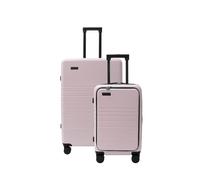 ETERNITIVE E3 Pro Set 2 valigie 134 L USB 37 L + grande 97 L TSA rosa | Set di 2 valigie coordinate: USB 37 L + 97 L; lucchetto TSA su ciascuna, si ripongono una dentro l’altra