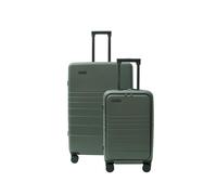 ETERNITIVE E3 Pro Set 2 valigie 134 L USB 37 L + grande 97 L TSA verde | Set di 2 valigie coordinate: USB 37 L + 97 L; lucchetto TSA su ciascuna, si ripongono una dentro l’altra