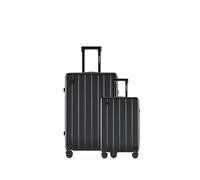 ETERNITIVE - Set di 2 Valigie - Piccola e Grande I Valigie da Viaggio in ABS I Dimensioni: 55 & 75,5 cm I Set di Valigie con Lucchetto TSA I Ruote a 360° I Valigie Durevole I Nero
