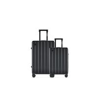 ETERNITIVE - Set di 2 Valigie Rigide in ABS - Piccola e Media - 37L & 60L| Trolley Bagaglio a mano con Lucchetto TSA | Valigie da viaggio con 4 Doppie Ruote Girevoli a 360° | Nero