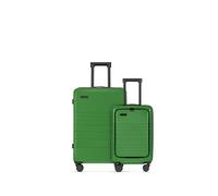 ETERNITIVE - Set di 2 Valigie Rigide - Piccola e Media I ABS I Dimensioni: 55 & 65,5 cm I Set di Valigie con Lucchetto TSA I Ruote a 360° I Valigie Leggero e Durevole I Verde
