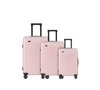 ETERNITIVE - Set di Valigie Rigide | 3 Valigie con Ruote in Policarbonato e ABS | Valigia da Viaggio con ruote a 360° | Bagaglio a Mano 32L, Medio 64L e Grande 98L | Trolley con Chiusura TSA | Rosa