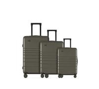 ETERNITIVE - Set di Valigie Rigide | 3 Valigie con Ruote in Policarbonato e ABS | Valigia da Viaggio con ruote a 360° | Bagaglio a Mano 32L, Medio 64L e Grande 98L | Trolley con Chiusura TSA | Oliva
