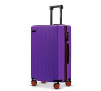 ETERNITIVE - Valigia Media Rigida in ABS, 65,5 x 43,5 x 26,5 cm 60L, Trolley Con Lucchetto TSA, Bagaglio Con 4 Ruote a 360°, Durevole, Viola