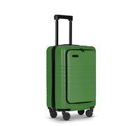 ETERNITIVE - Valigia Piccola I Valigia Bagaglio in ABS I Dimensioni: 55 x 35 x 24,5 cm I Trolley Bagaglio a Mano con Lucchetto TSA I Ruote a 360°, Supporto per Cellulare e Bevande I Colore: Verde