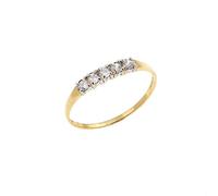 Eternity Anello Eternity in oro 9 kt con zirconia cubica, misura 10