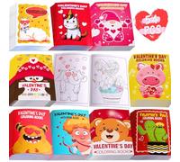 Eternity sky 30PCS Valentines Coloring Book for Kids-Valentine's Day Goodie Bag Stuffer Filler Gift School Classroom Activity Party Favors Supplies