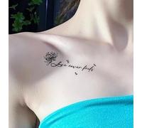Eterno amore erba tatuaggio femminile serratura impermeabile duratura