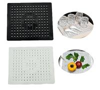 Eterspr 2 Pezzi Tappetino Lavello, Tappetino scolapiatti, Tappetino Scolapiatti Assorbente, per Lavelli e Piani di Lavoro Della Cucina (Bianco, Nero)