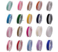 Eterspr 20 Colori Annodare Il Cavo, Cavo di Nylon per Gioielli, Filo per Fili di Macrame, per Maglieria a Mano Cordoncino Cinese, per Braccialetti e Gioielli, 0,8mm x 10m/0,03in x 32,81ft(Colorato)